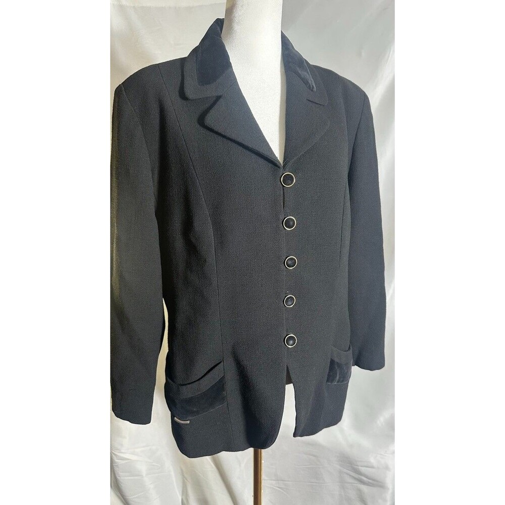 Weill Paris Wool Black Blazer Sz 34